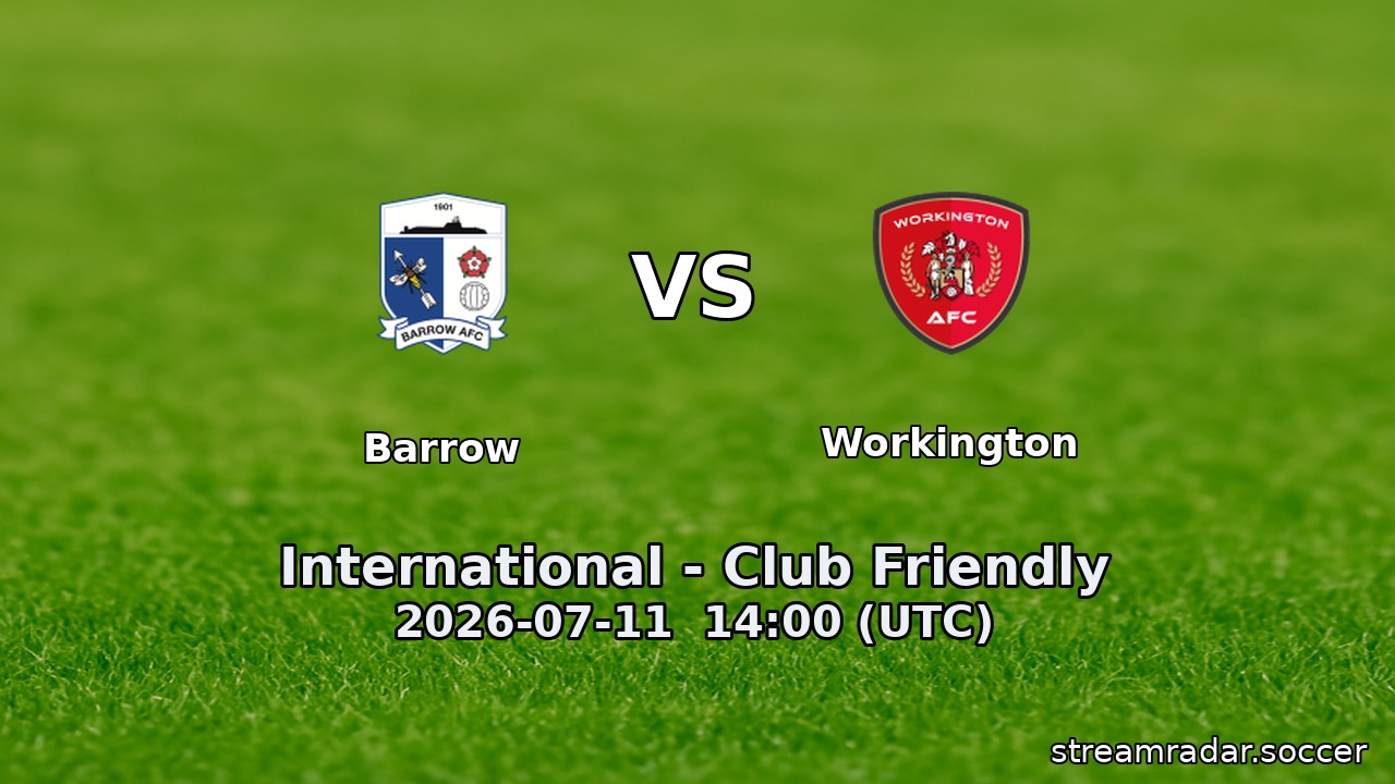 Barrow vs Workington