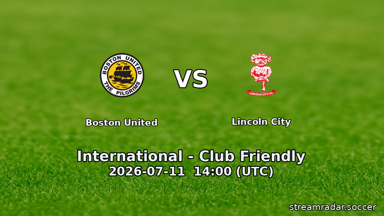 Boston United vs Lincoln City