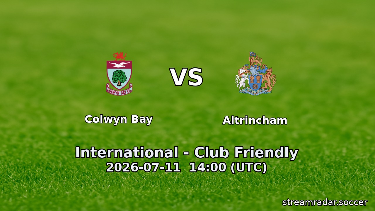 Colwyn Bay vs Altrincham