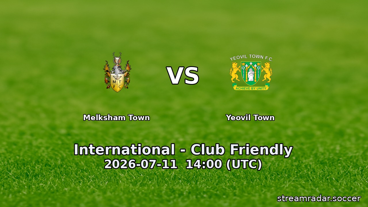 Melksham Town vs Yeovil Town