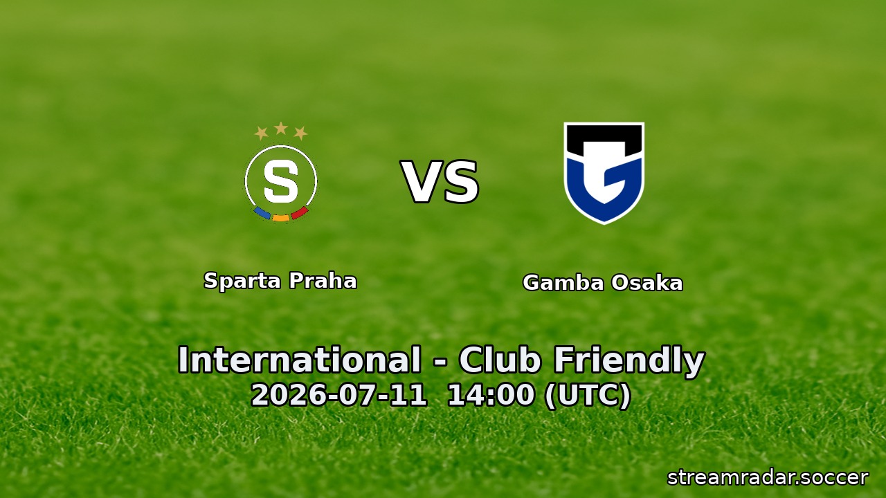 Sparta Praha vs Gamba Osaka