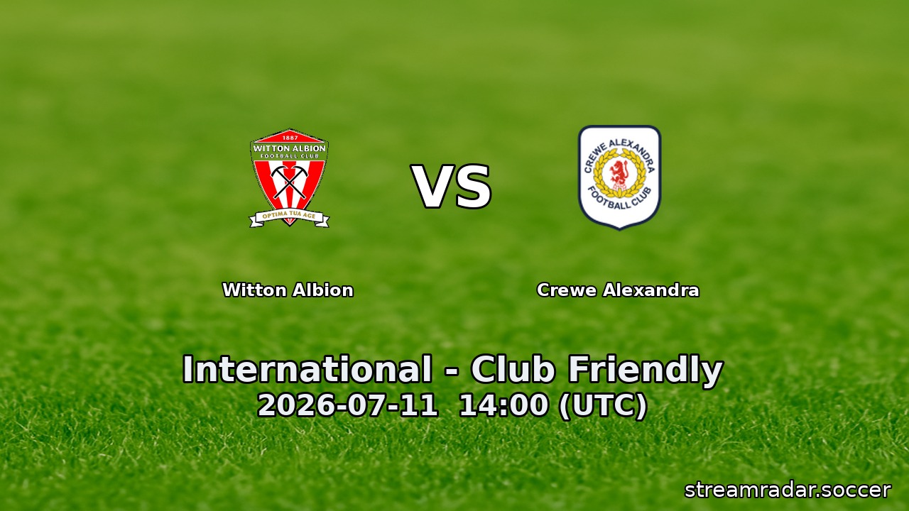 Witton Albion vs Crewe Alexandra