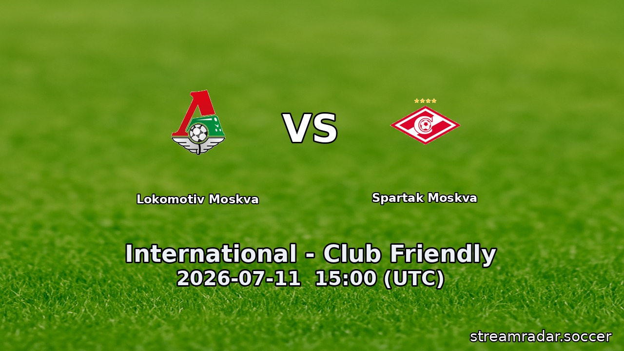 Lokomotiv Moskva vs Spartak Moskva