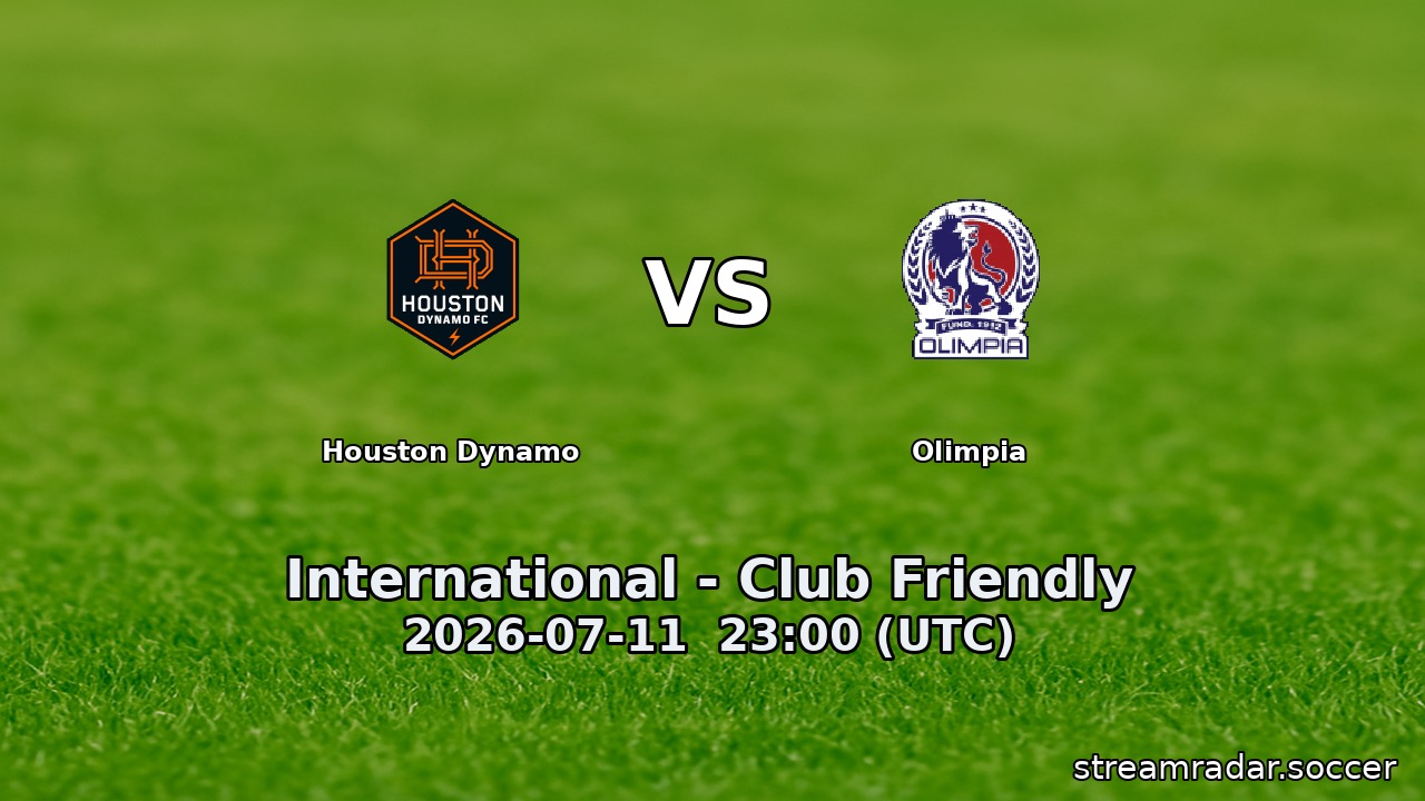 Houston Dynamo vs Olimpia