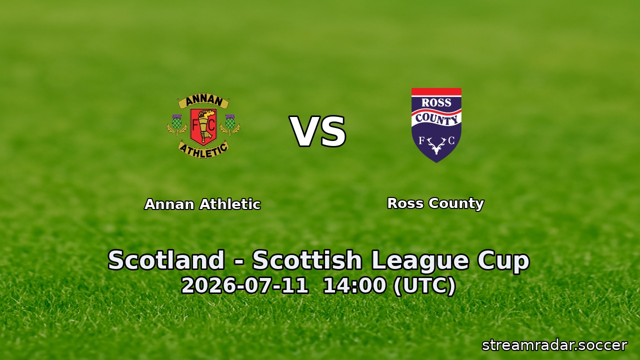 Annan Athletic vs Ross County