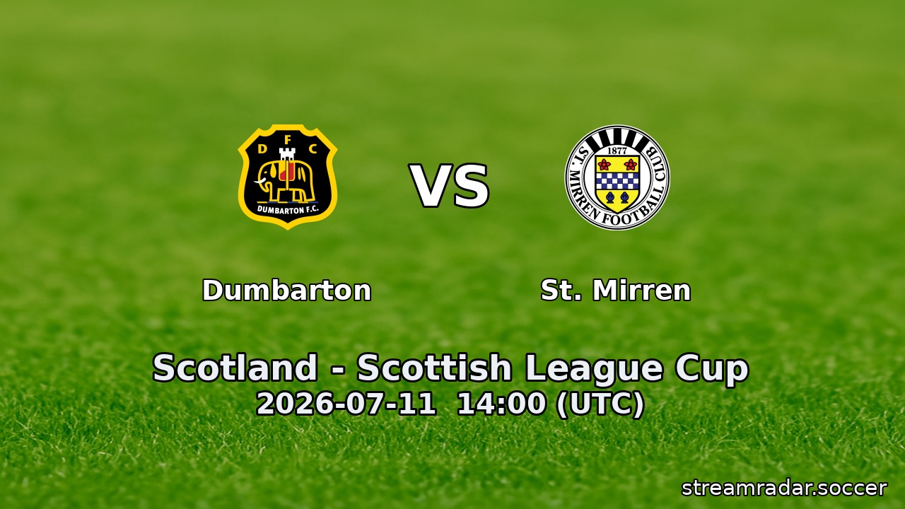Dumbarton vs St. Mirren