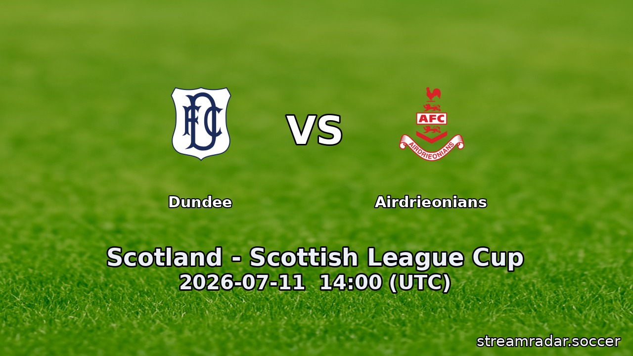 Dundee vs Airdrieonians