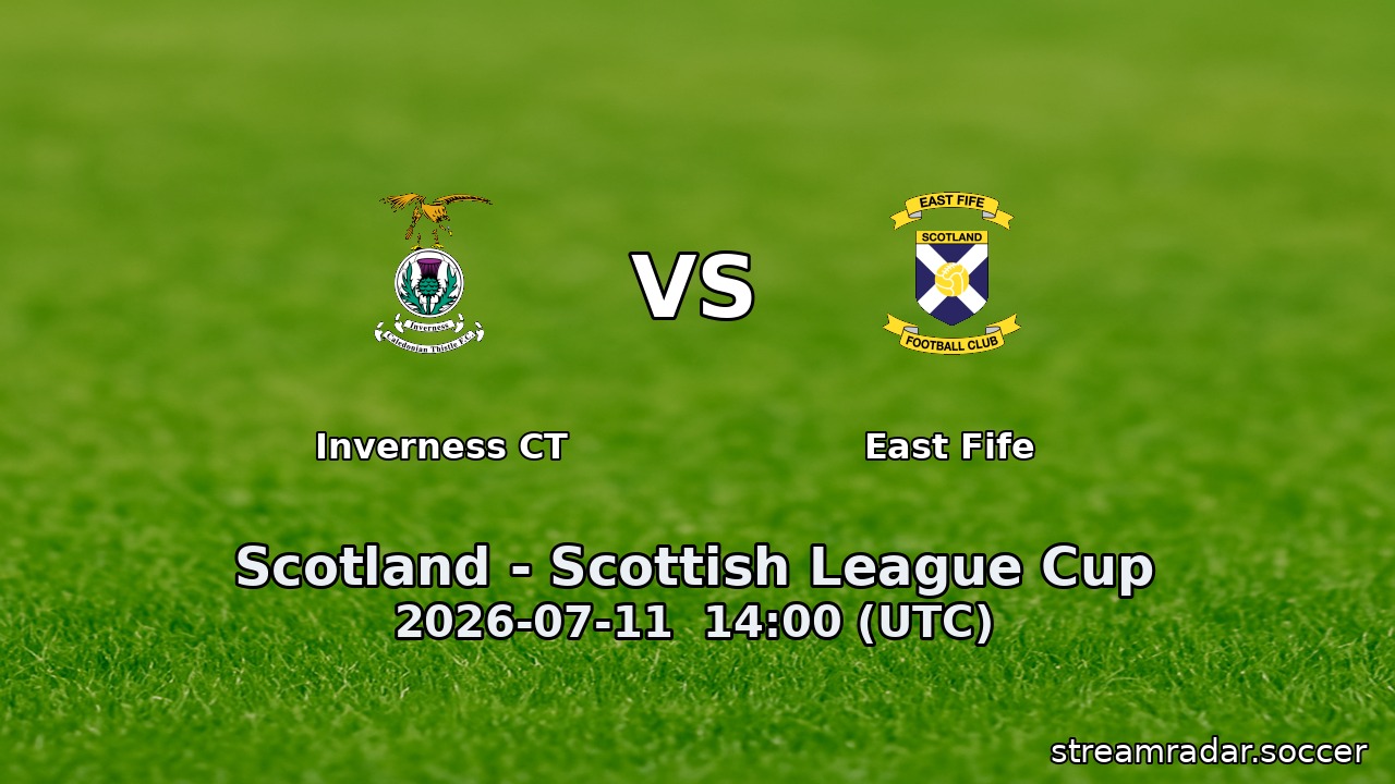 Inverness CT vs East Fife