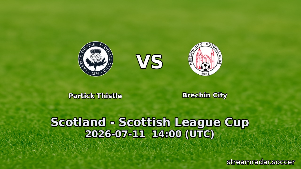 Partick Thistle vs Brechin City