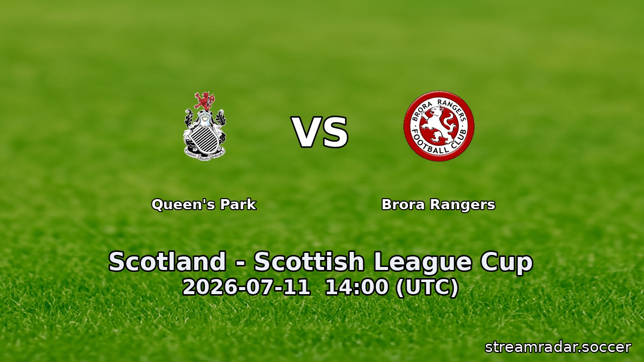 Queen's Park vs Brora Rangers
