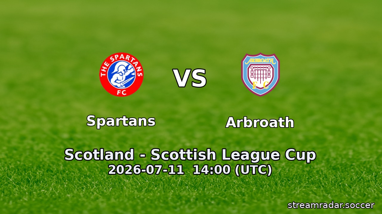 Spartans vs Arbroath