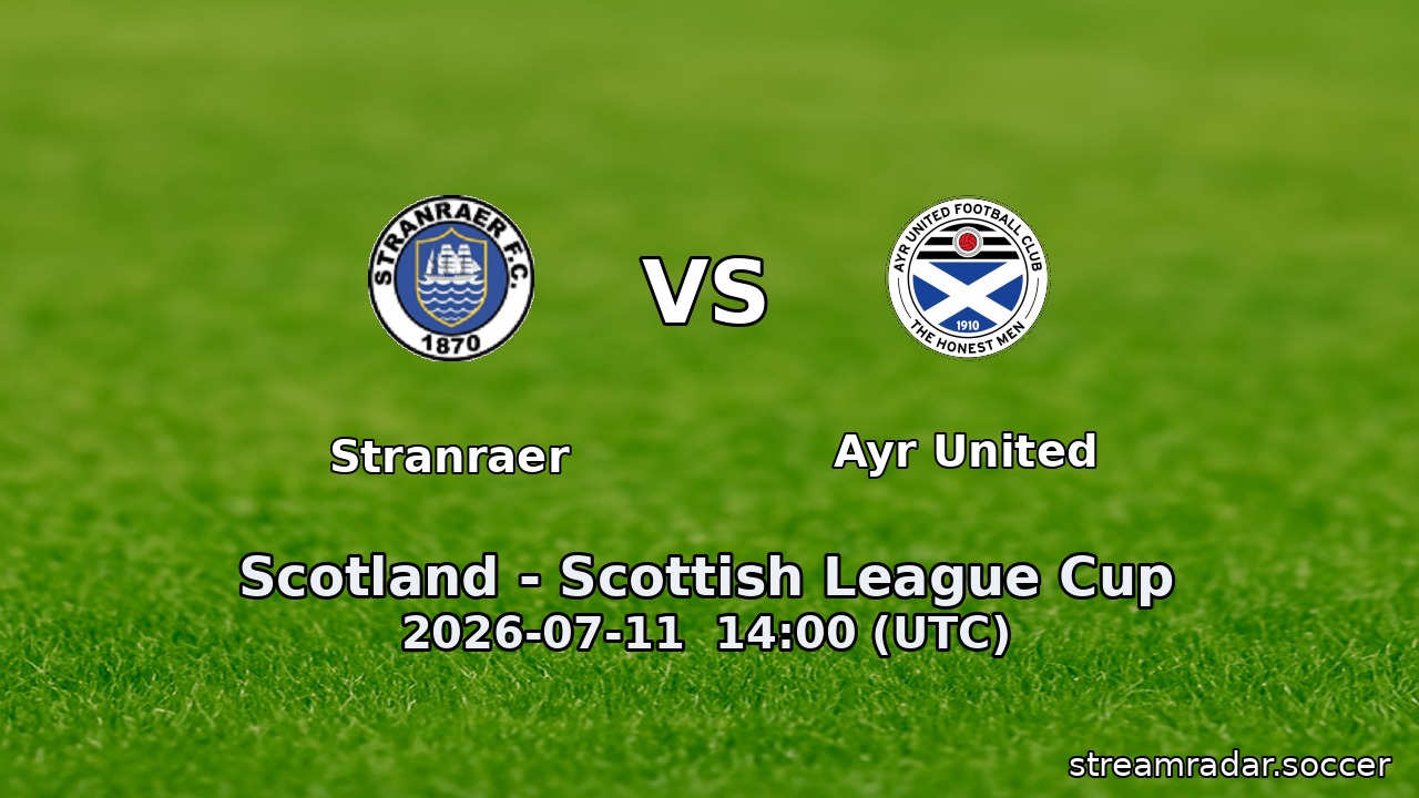 Stranraer vs Ayr United