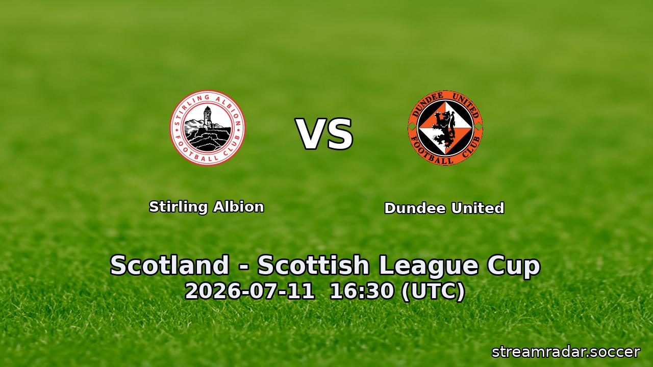 Stirling Albion vs Dundee United