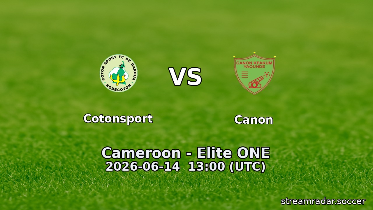 Cotonsport vs Canon