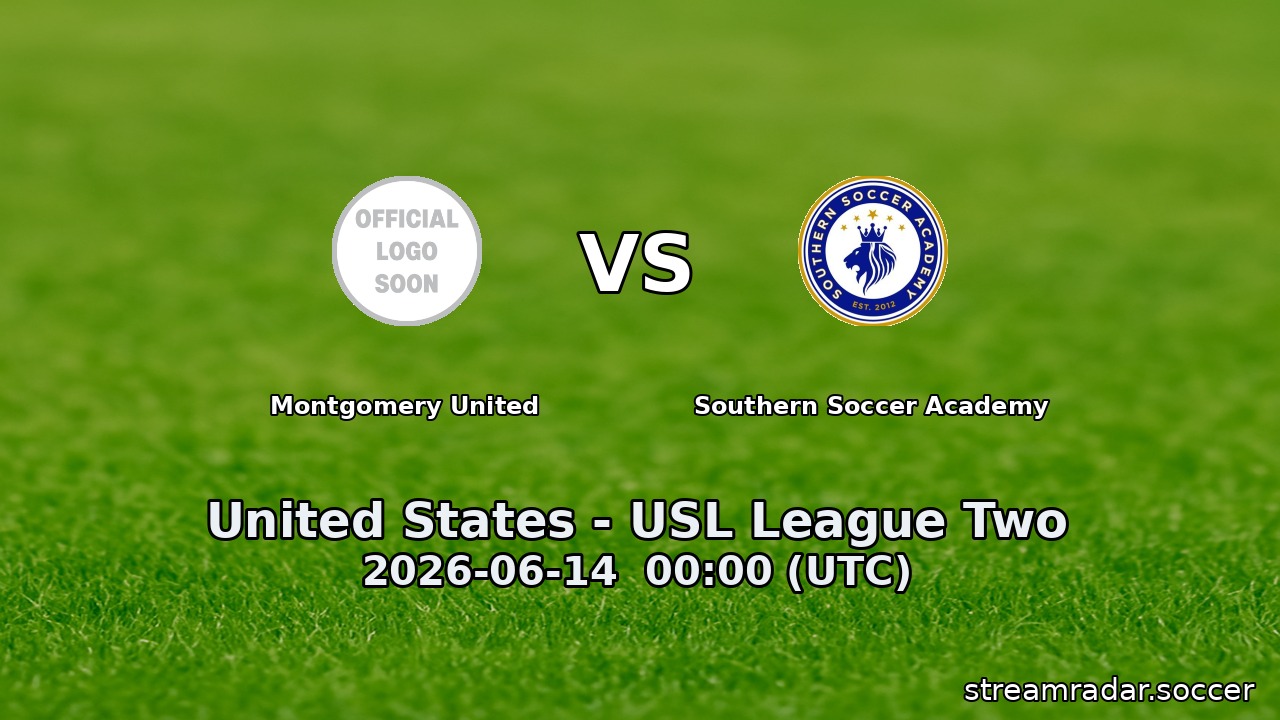 Montgomery United vs Southern Soccer Academy