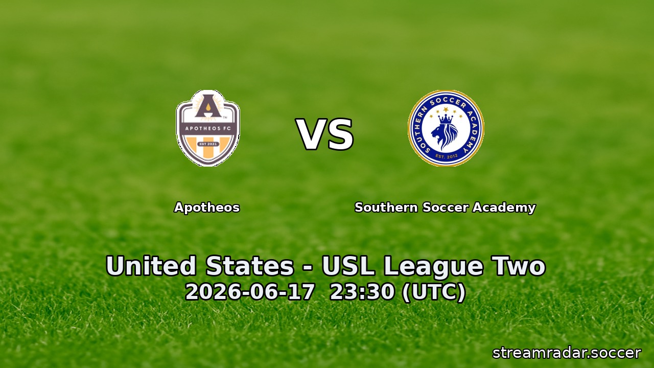 Apotheos vs Southern Soccer Academy