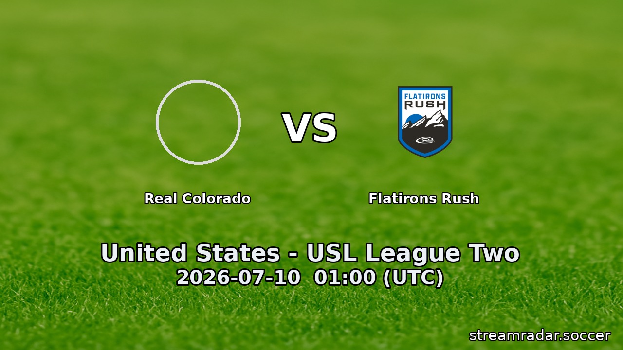 Real Colorado vs Flatirons Rush