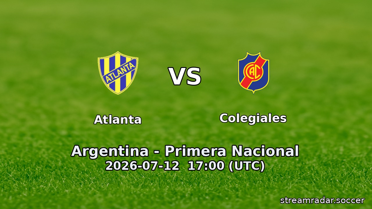 Atlanta vs Colegiales