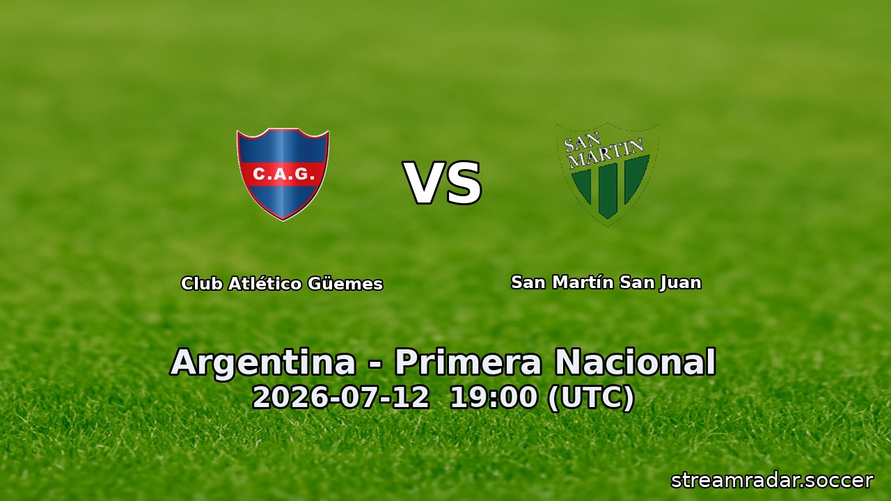 Club Atlético Güemes vs San Martín San Juan