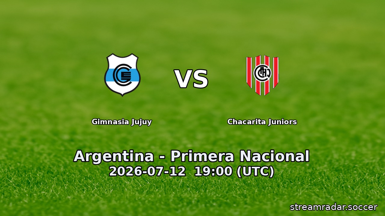 Gimnasia Jujuy vs Chacarita Juniors