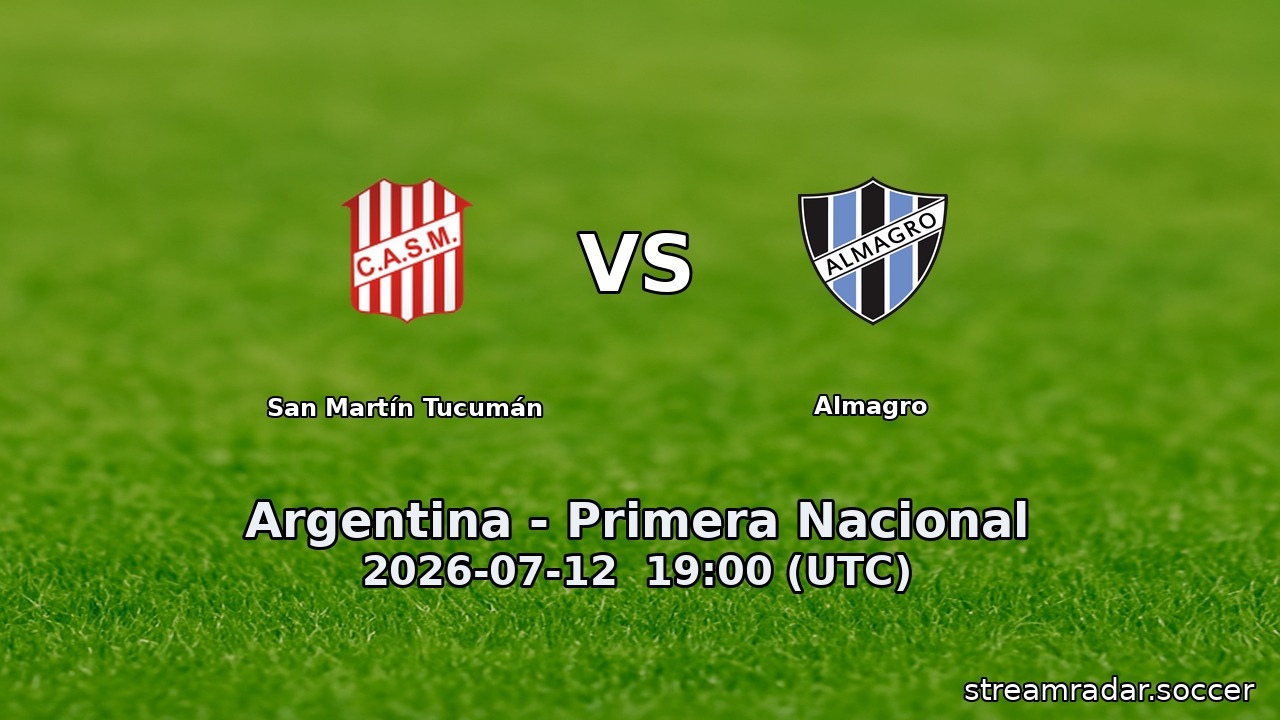 San Martín Tucumán vs Almagro