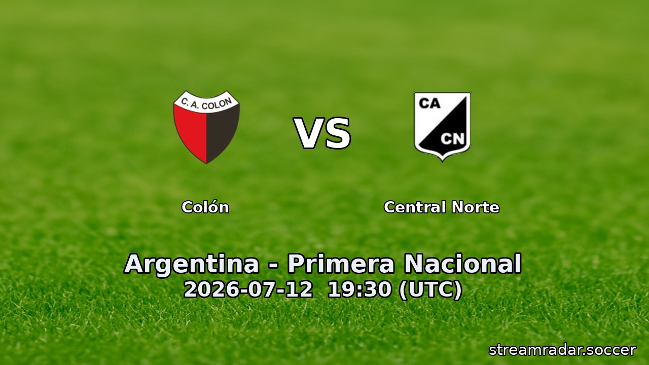 Colón vs Central Norte