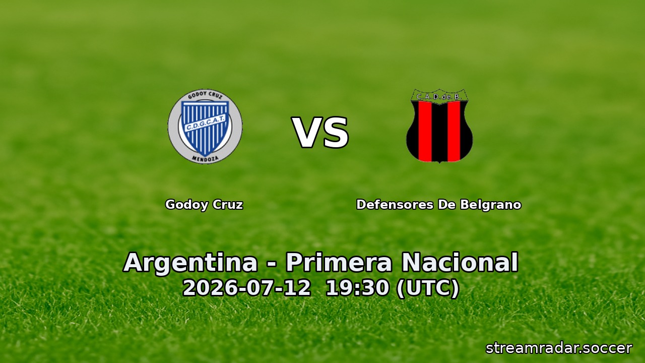 Godoy Cruz vs Defensores De Belgrano