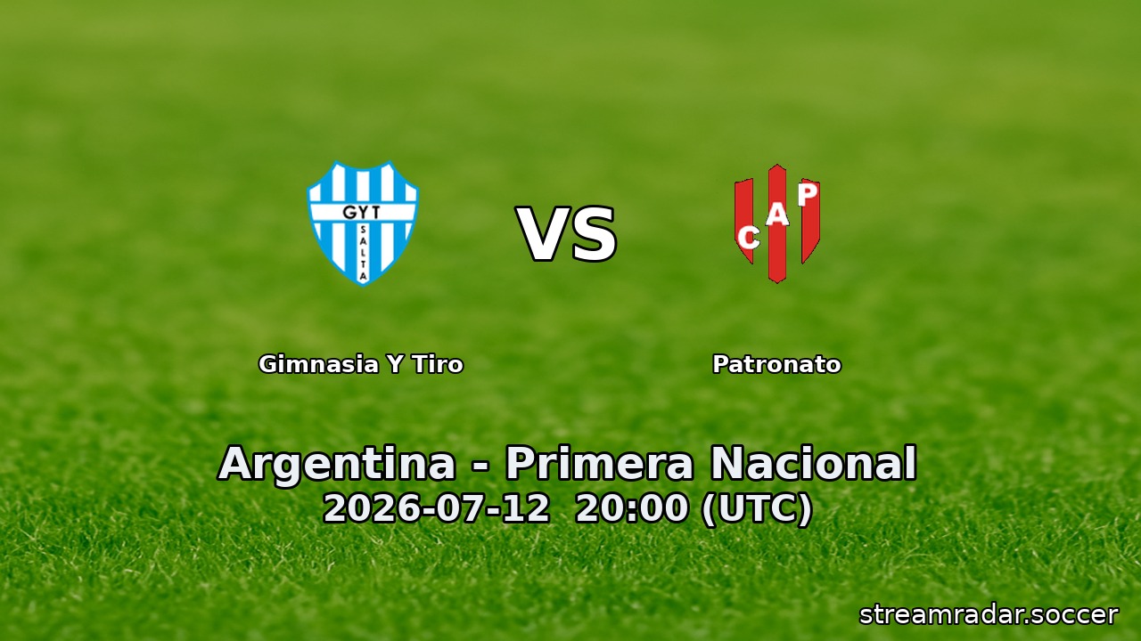 Gimnasia Y Tiro vs Patronato