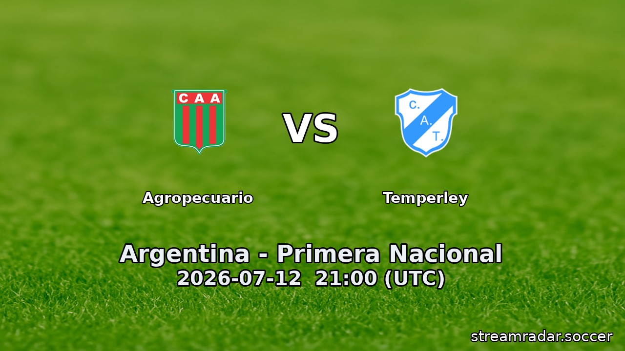 Agropecuario vs Temperley