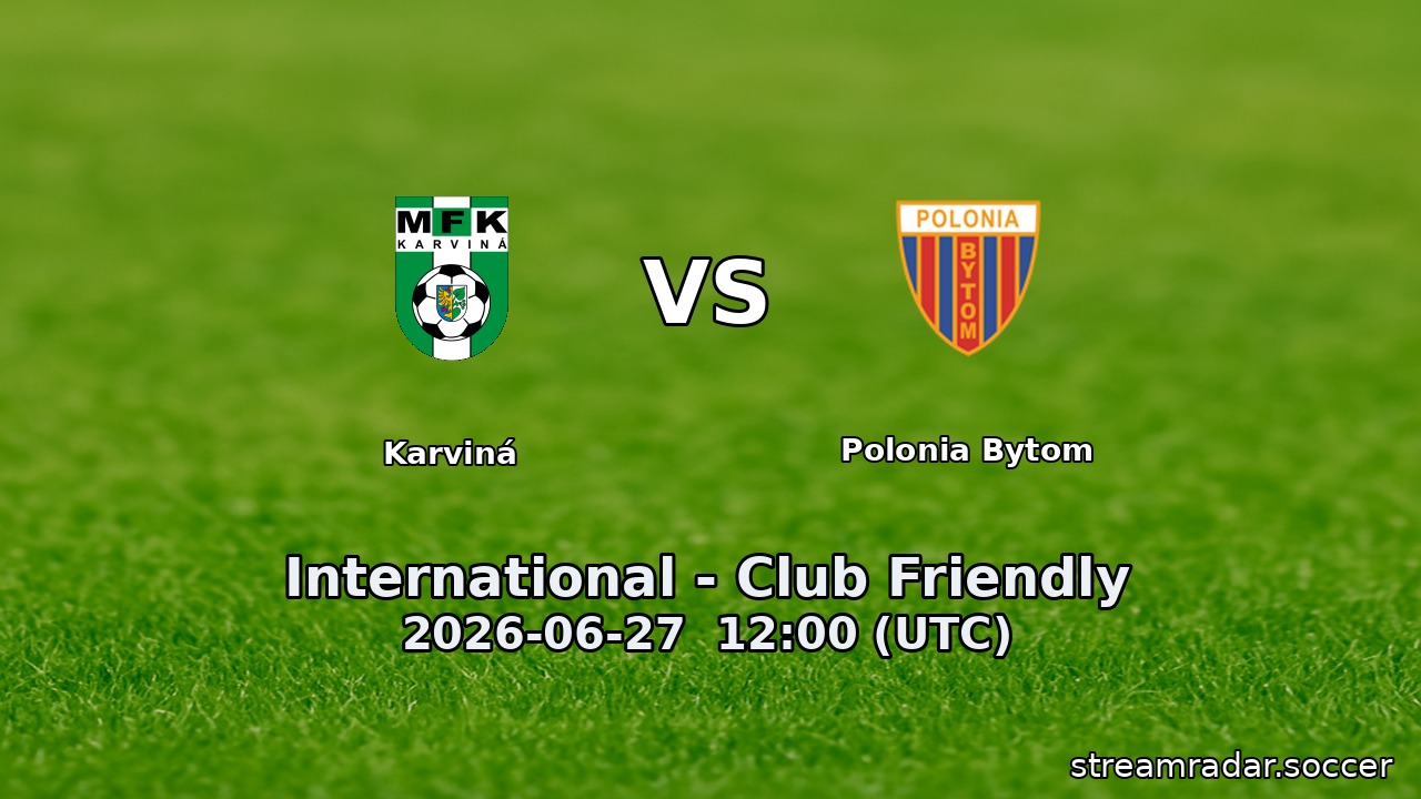 Karviná vs Polonia Bytom