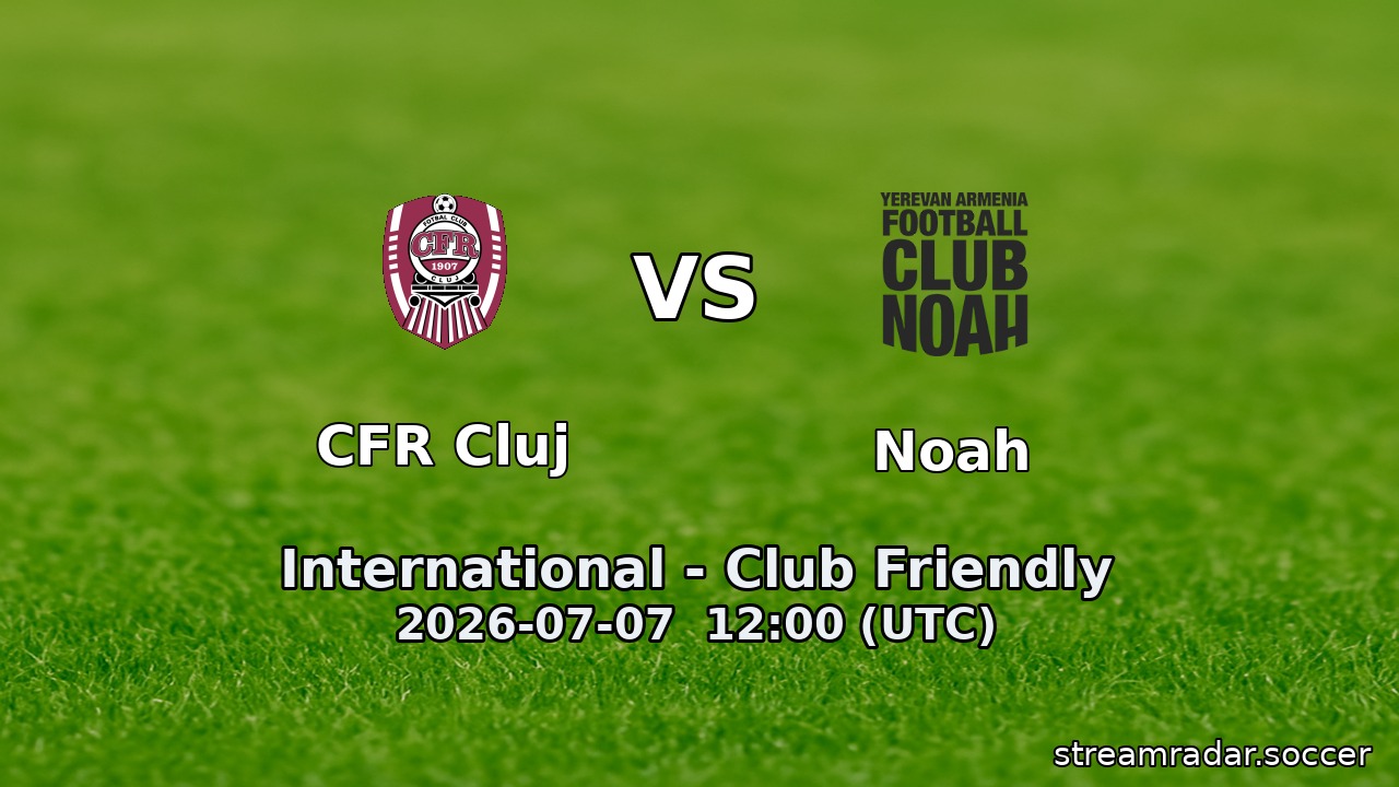CFR Cluj vs Noah