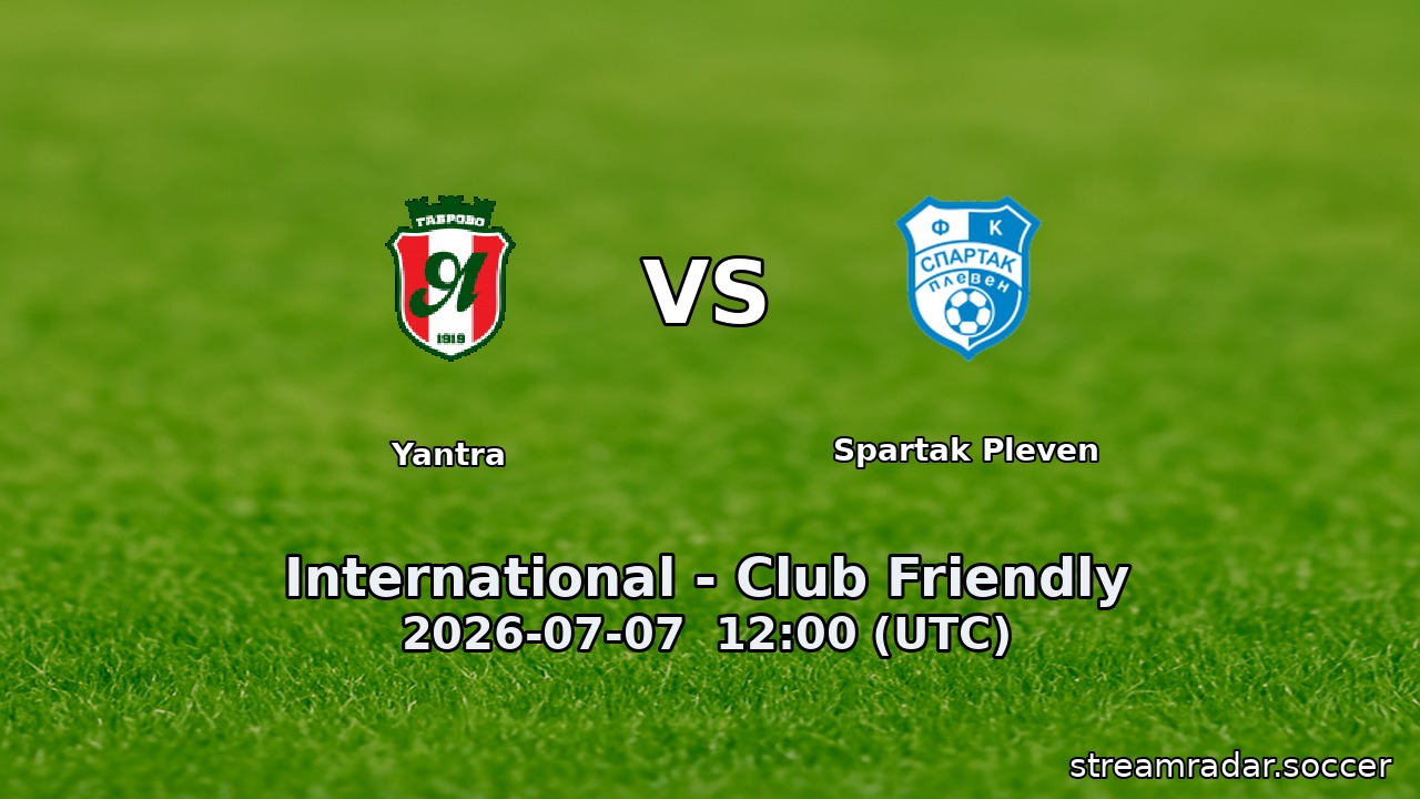 Yantra vs Spartak Pleven
