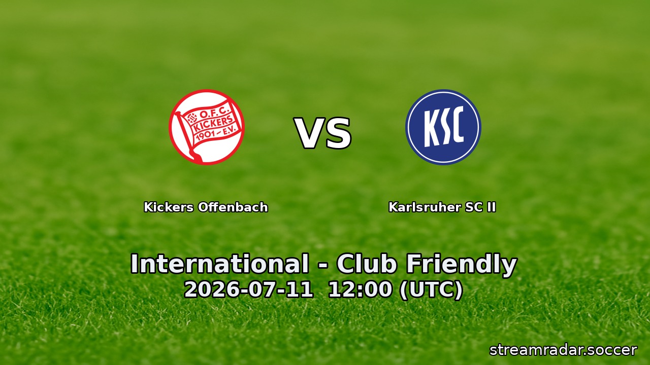 Kickers Offenbach vs Karlsruher SC II