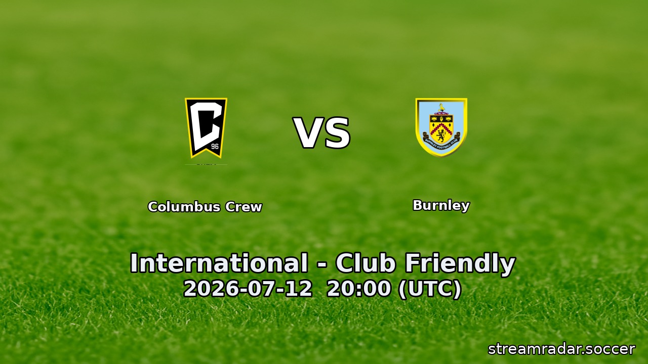 Columbus Crew vs Burnley