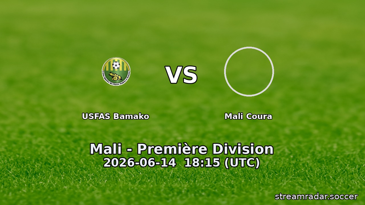 USFAS Bamako vs Mali Coura