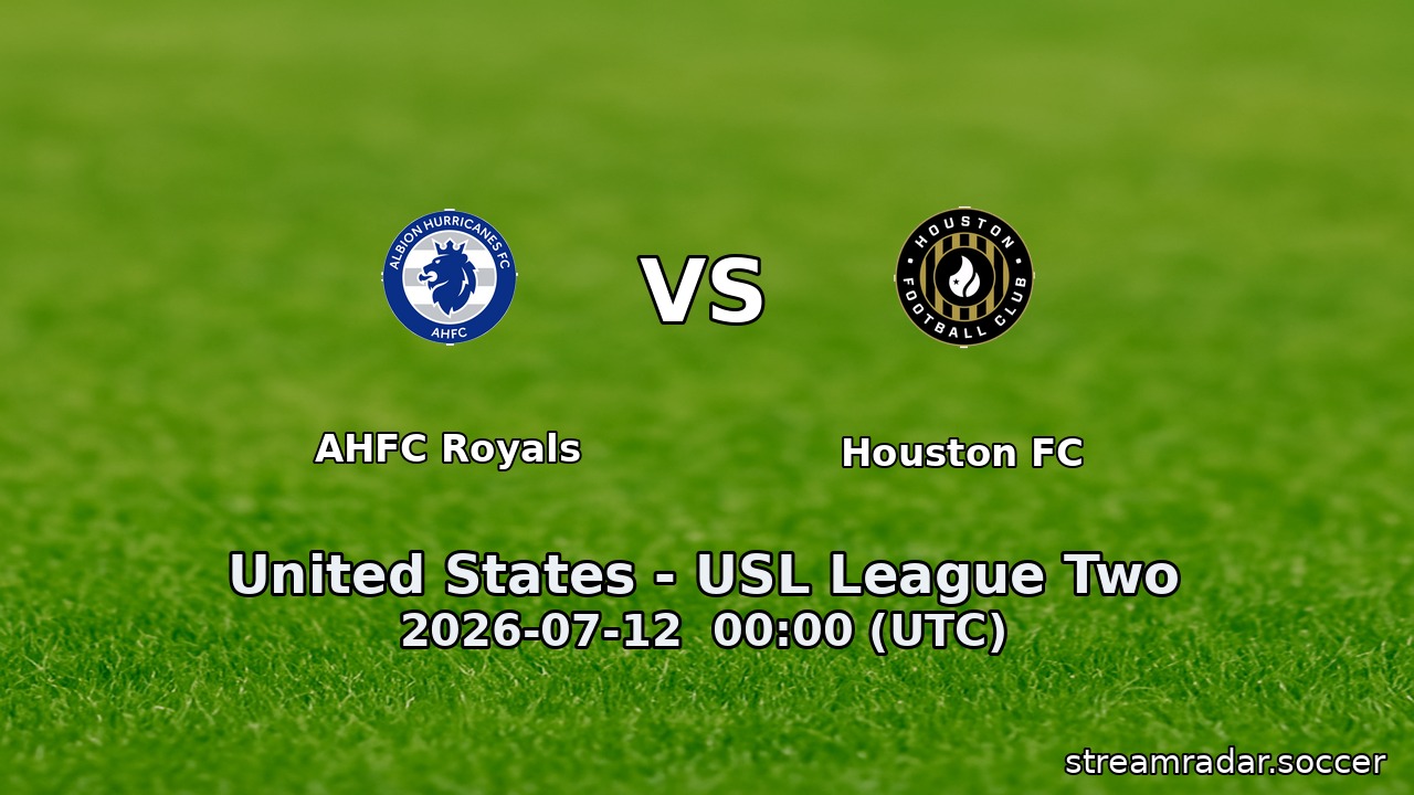 AHFC Royals vs Houston FC