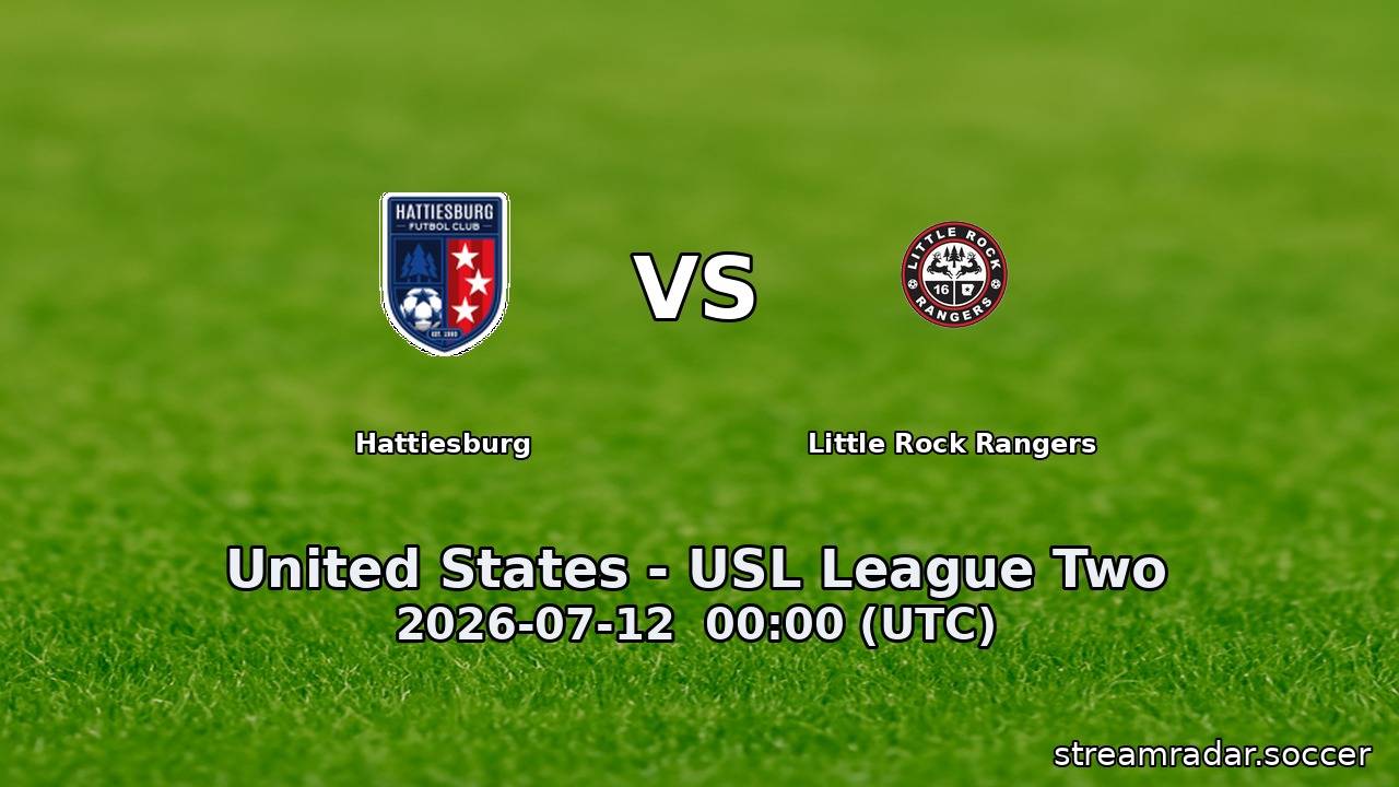 Hattiesburg vs Little Rock Rangers