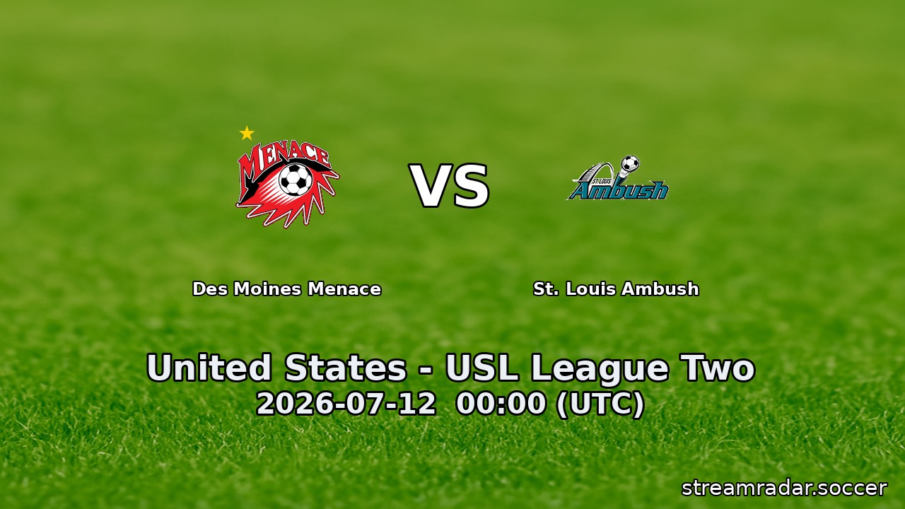 Des Moines Menace vs St. Louis Ambush