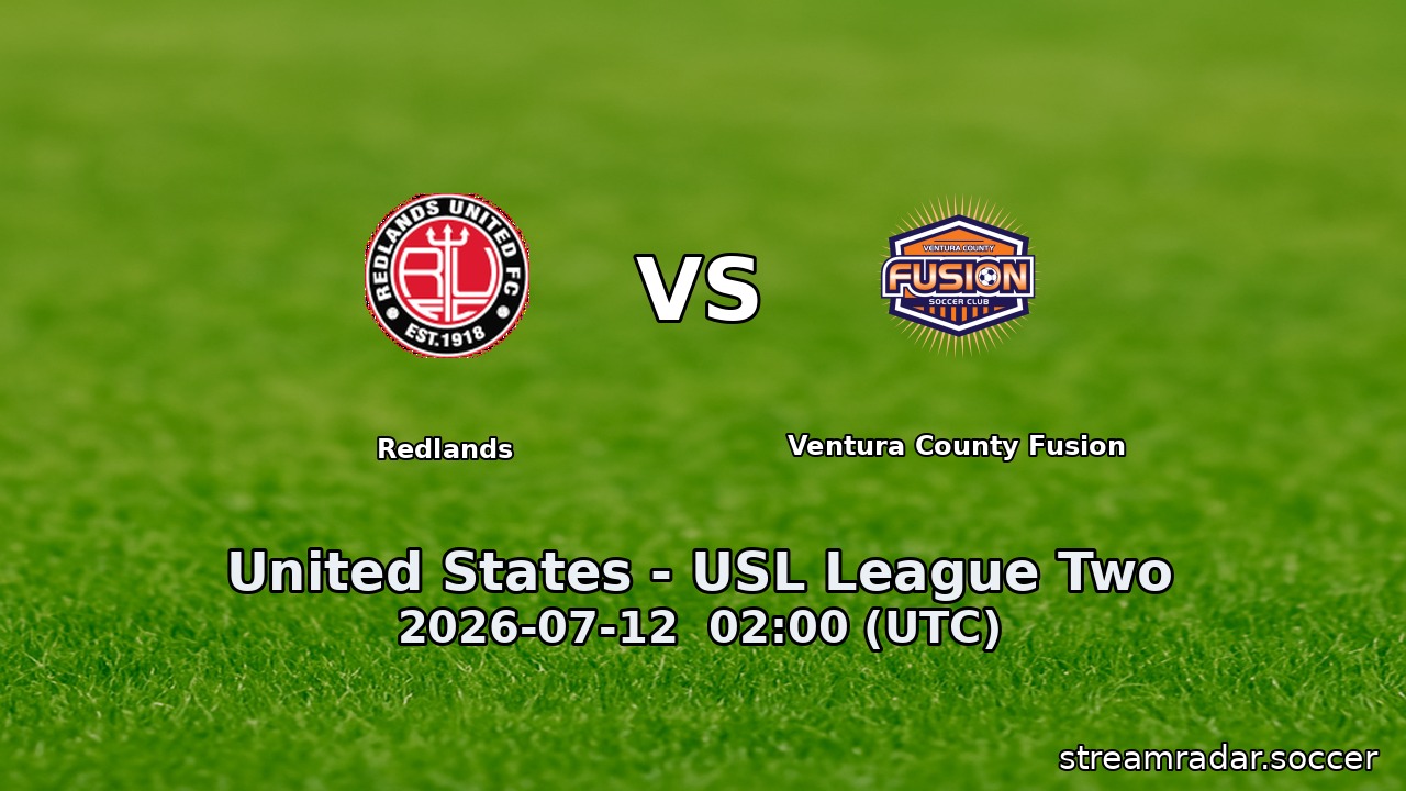 Redlands vs Ventura County Fusion
