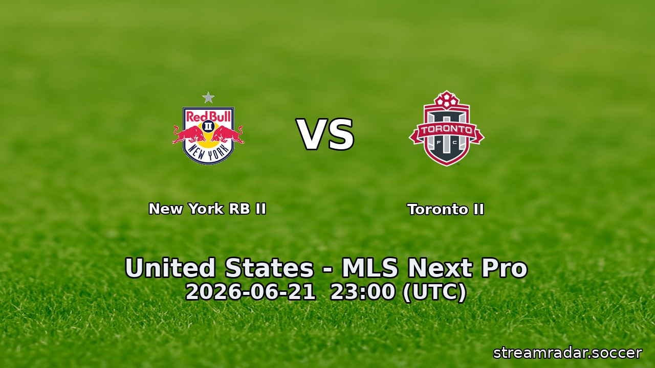 New York RB II vs Toronto II