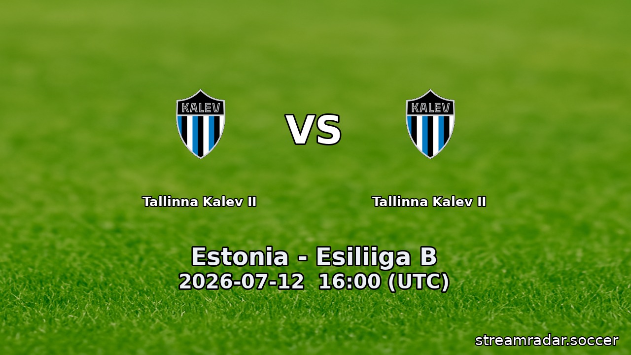 Tallinna Kalev II vs Tallinna Kalev II