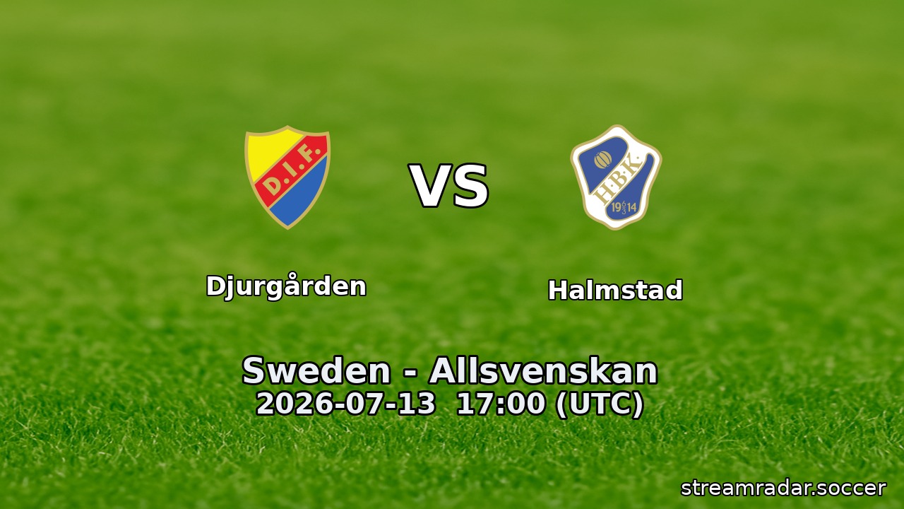 Djurgården vs Halmstad