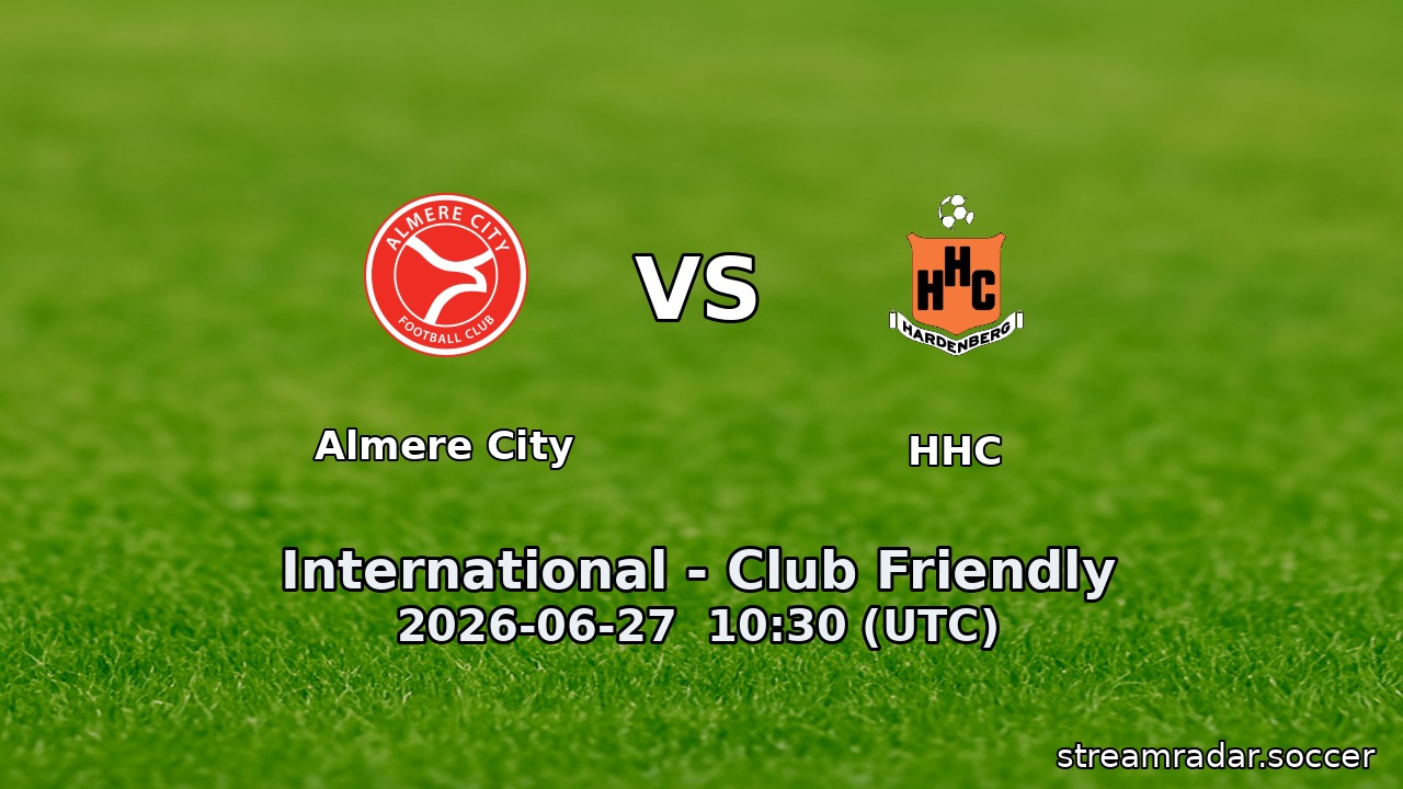 Almere City vs HHC