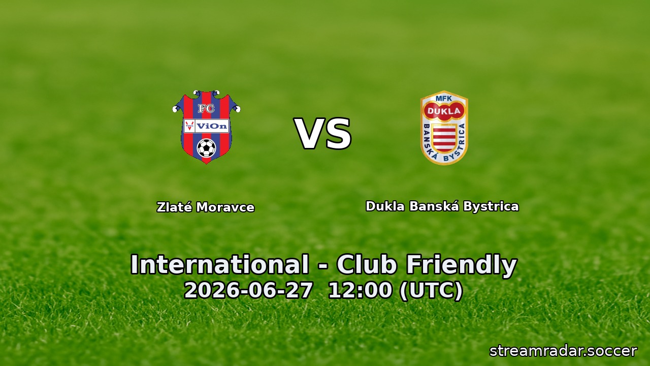 Zlaté Moravce vs Dukla Banská Bystrica