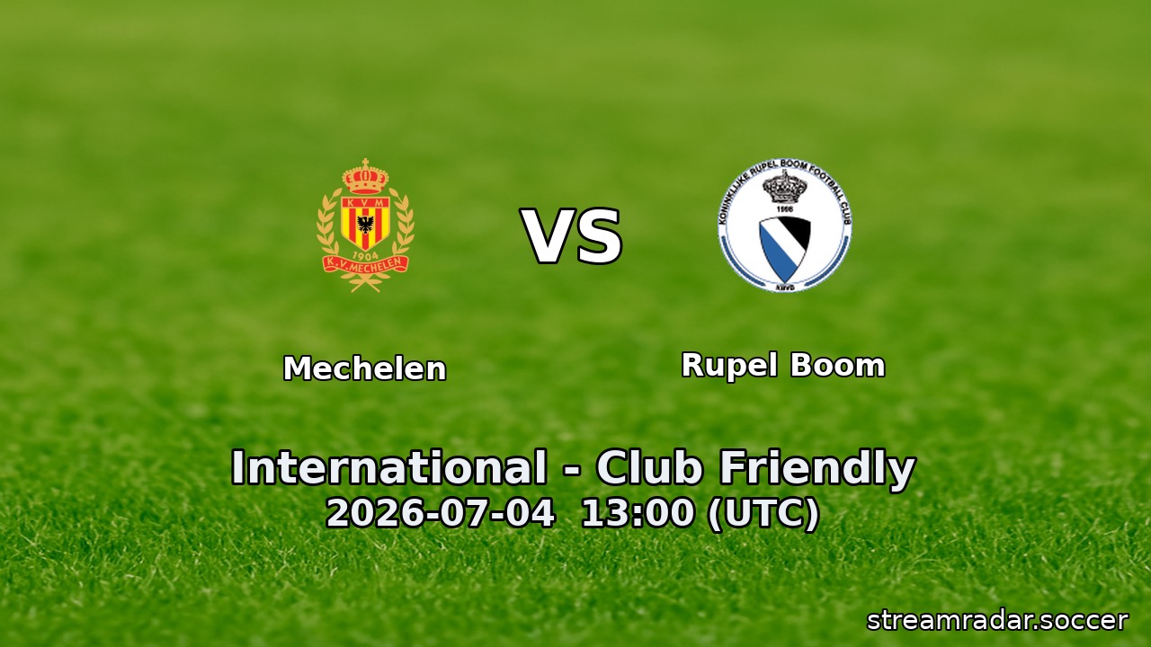 Mechelen vs Rupel Boom