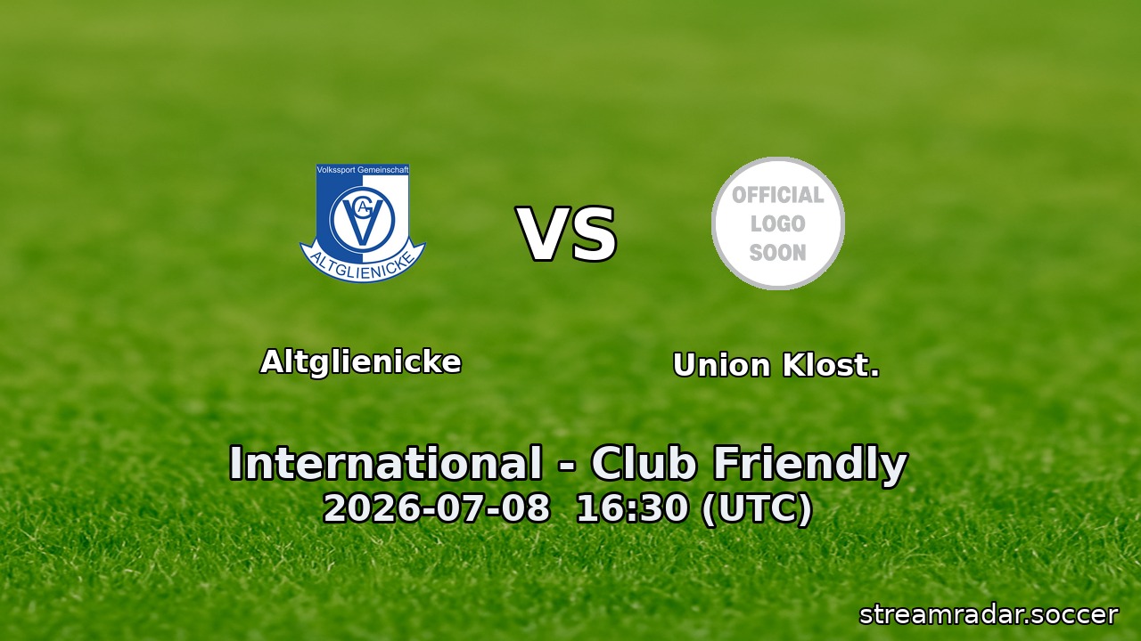 Altglienicke vs Union Klost.