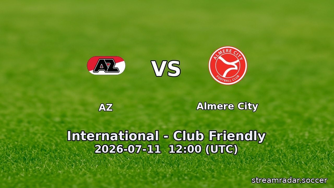 AZ vs Almere City