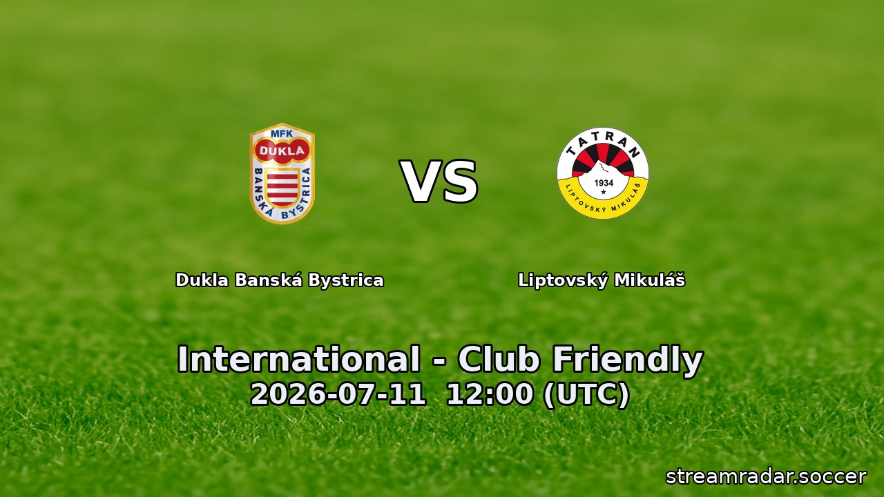 Dukla Banská Bystrica vs Liptovský Mikuláš