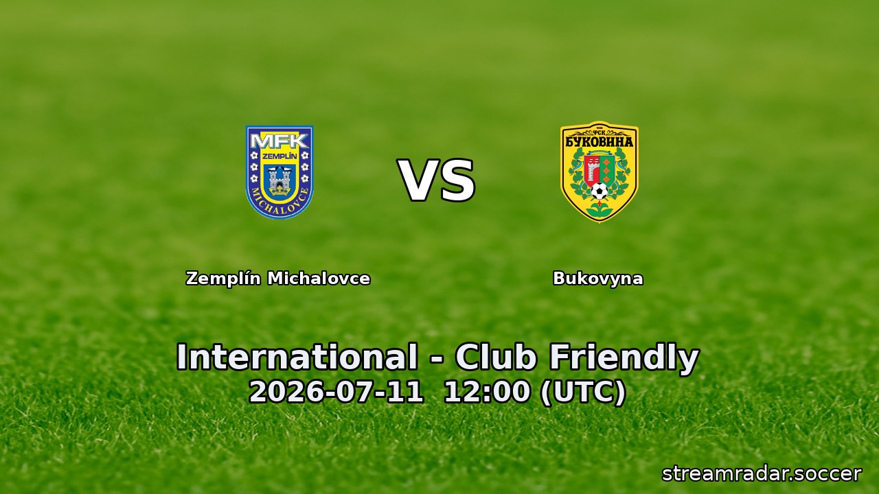Zemplín Michalovce vs Bukovyna