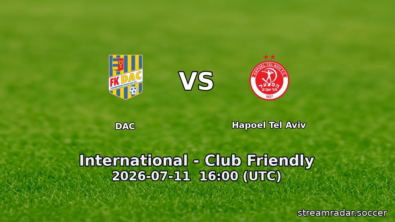 DAC vs Hapoel Tel Aviv